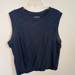 Faherty Women's Dark Blue Muscle Tee
